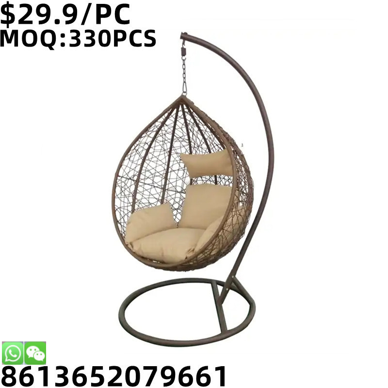 TSF Stacking Customized Outdoor Furniture Garden Metal Rattan Egg Hanging Indoor Swing Chair