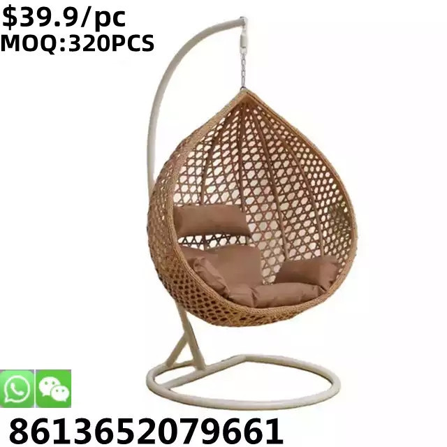 TSF High Quality Indoor Egg Patio Garden Hanging Swing egg Chair with Cushion