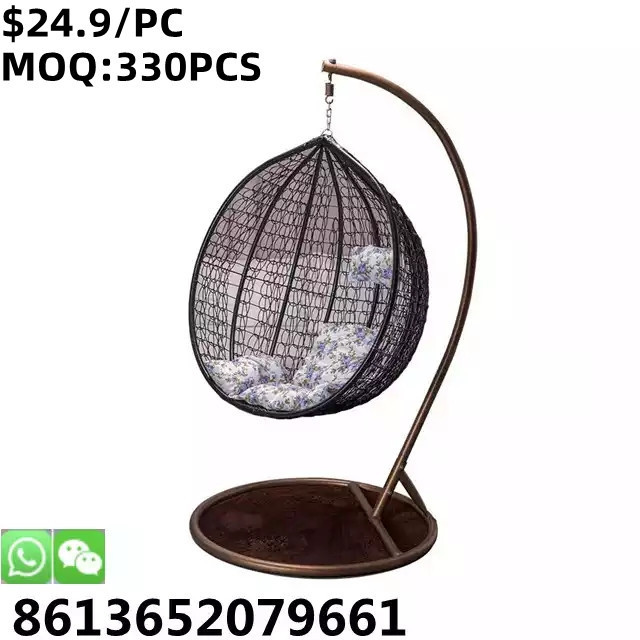 TSF High Quality Indoor Egg Patio Garden Hanging Swing egg Chair with Cushion