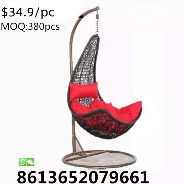 TSF High Quality Indoor Egg Patio Garden Hanging Swing egg Chair with Cushion