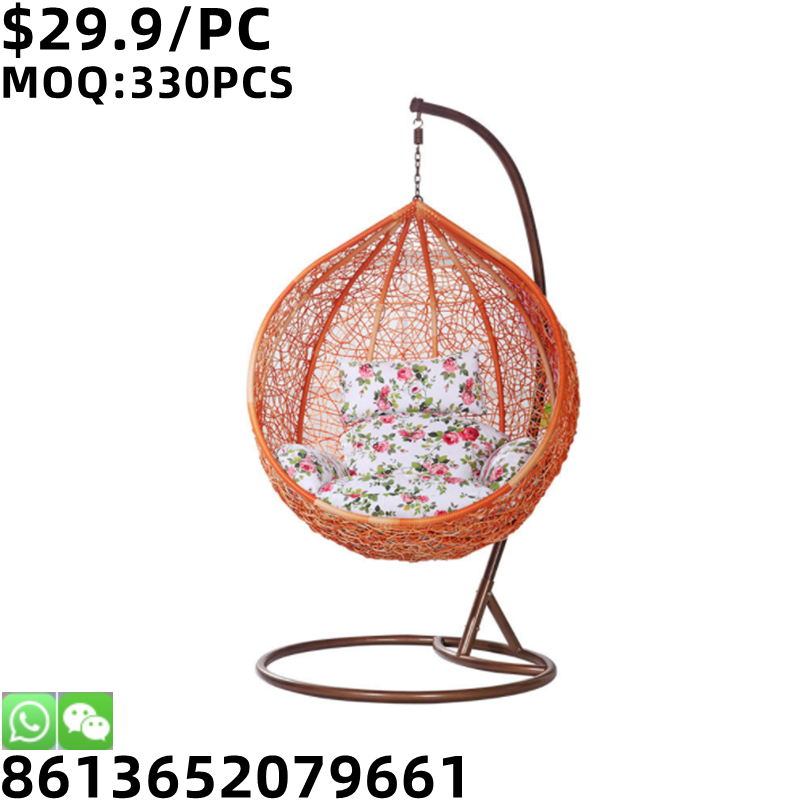 TSF Rattan Egg Shaped Patio Wicker Hammock Garden Outdoor Furniture Hanging Indoor Swing Chair