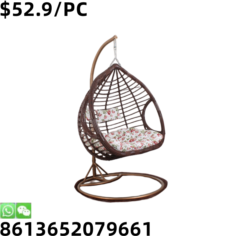 High Quality Outdoor Rattan Furniture Hanging Egg Basket Swing Chair