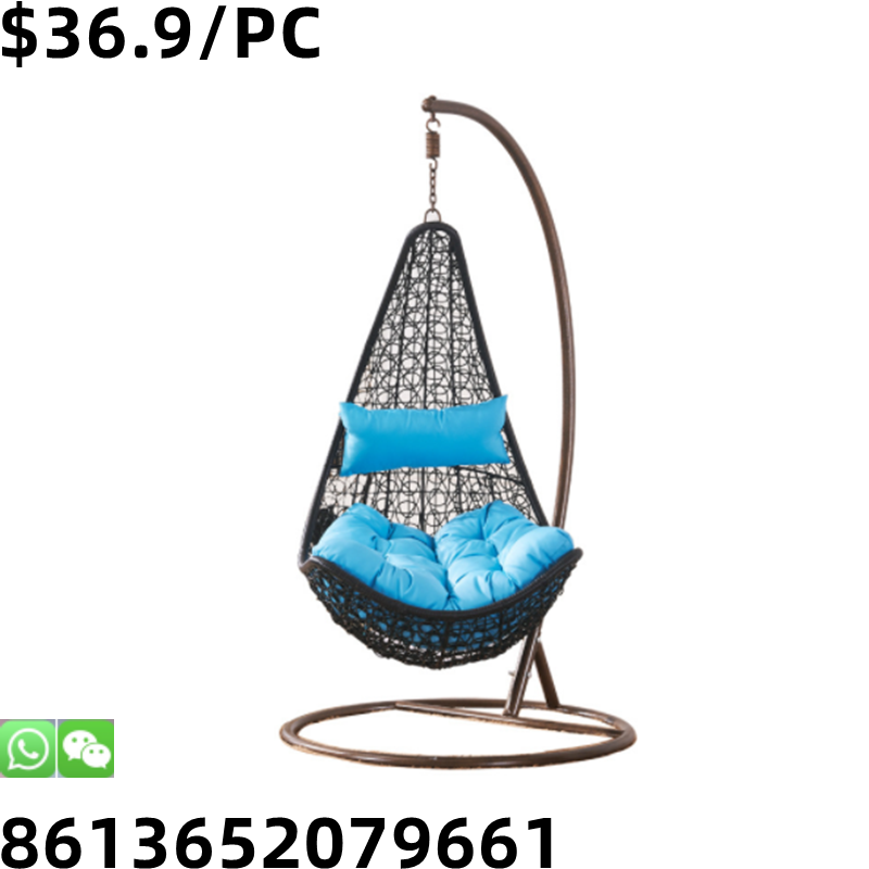 High Quality Outdoor Rattan Furniture Hanging Egg Basket Swing Chair