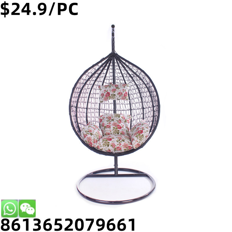 High Quality Outdoor Rattan Furniture Hanging Egg Basket Swing Chair