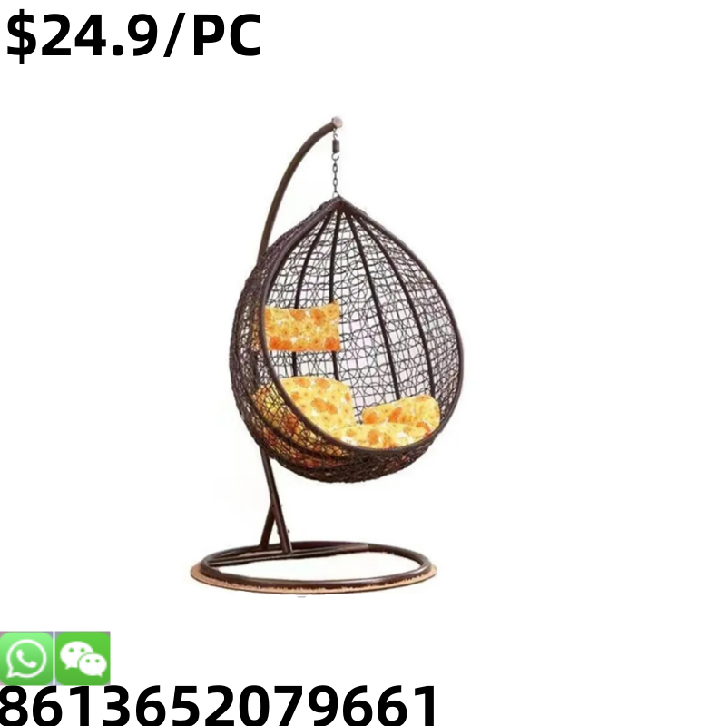 High Quality Modern Garden Hanging Bamboo Rattan Egg Swing Chair