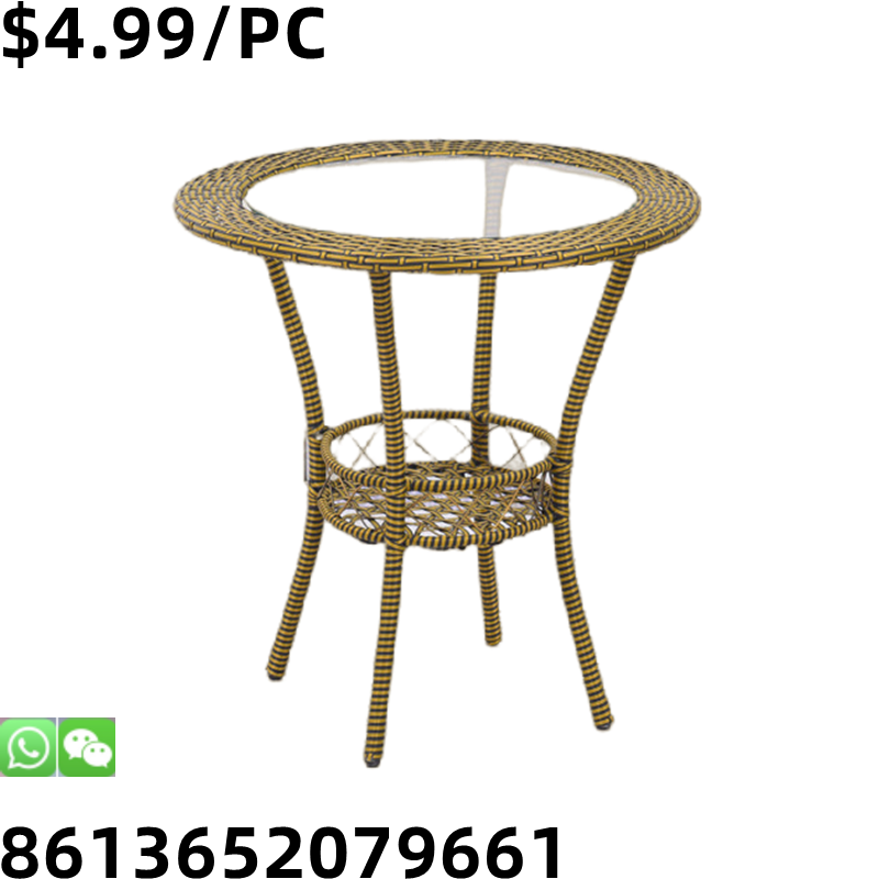 Wholesale Selling Outside Rattan Patio Garden Restaurant Table and Chairs