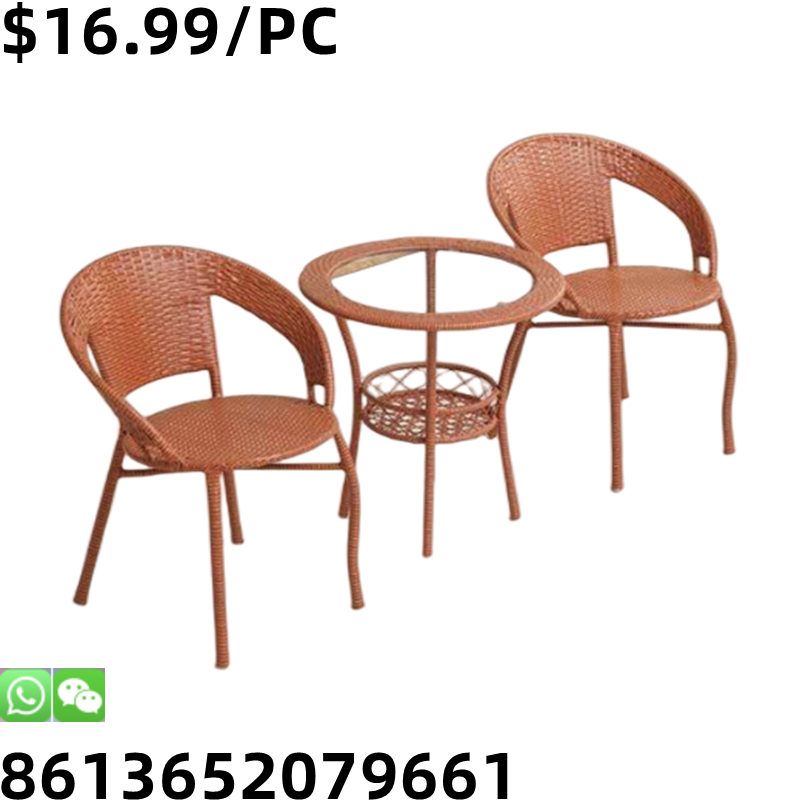 Wholesale Selling Outside Rattan Patio Garden Restaurant Table and Chairs