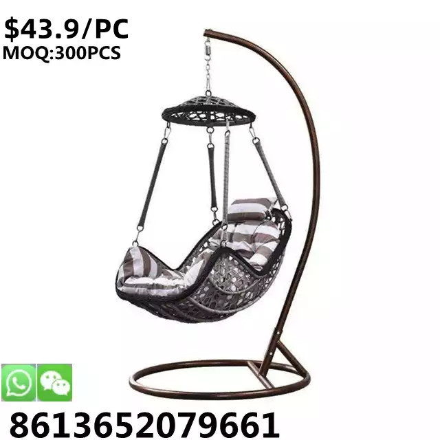 TSF Heavy Duty China Factory Outdoor garden patio swing hanging rattan egg chair