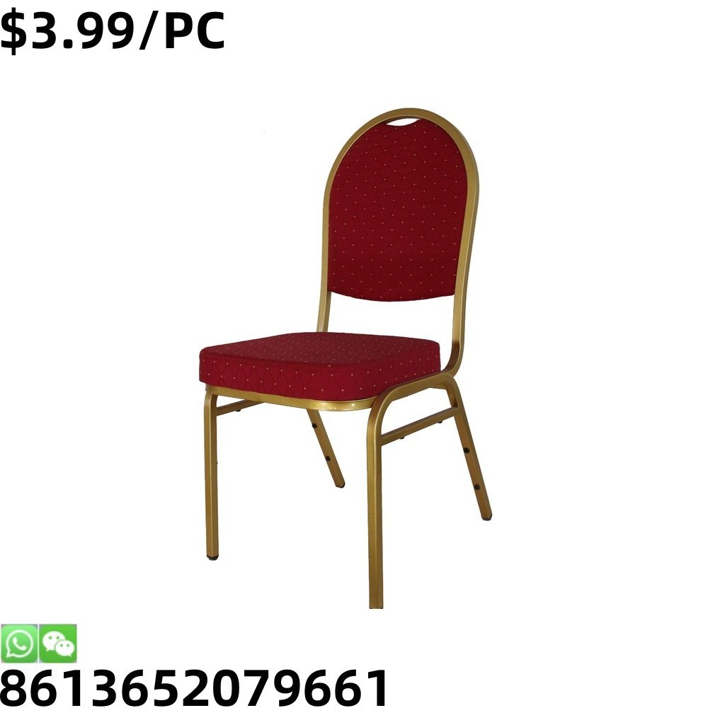 Superior Quality Kitchen Indoor Hall Apartment Stackable Metal Banquet Chair