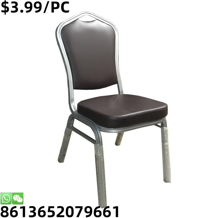 Superior Quality Kitchen Indoor Hall Apartment Stackable Metal Banquet Chair