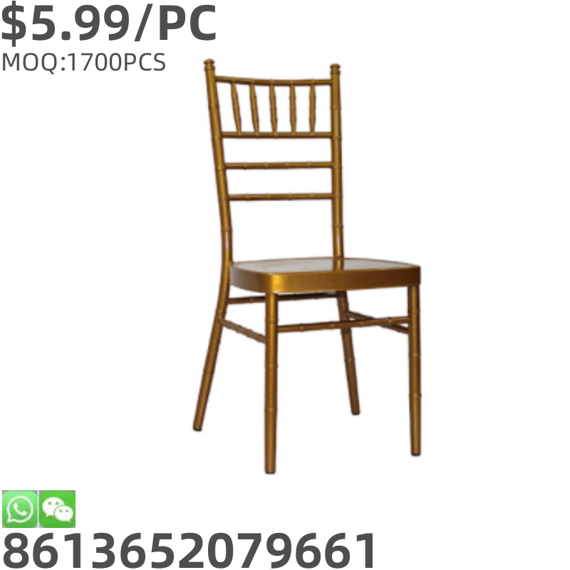 TSF Cheap Stackable Chairs Modern Hotel Restaurant Office Banquet Hall Gold Garden Chair for Wedding