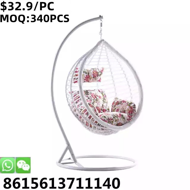 TSF Heavy Duty China Factory Outdoor garden patio swing hanging rattan egg chair