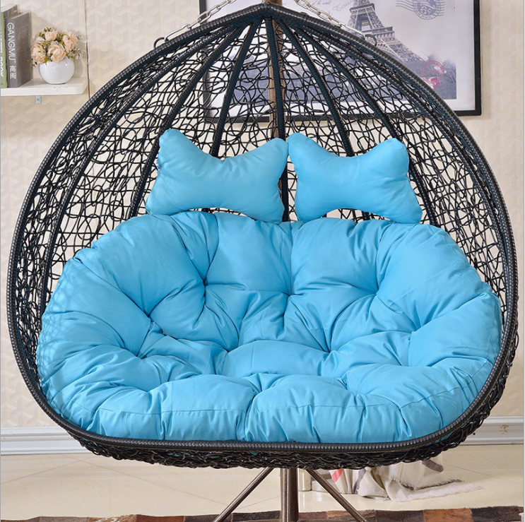 Double seater 2 person swing chair rattan hanging chair good quality