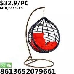 TSF Modern Outdoor Garden Furniture Wicker Egg Hanging Swing Chair