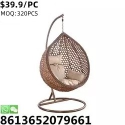 TSF Outdoor furniture Adult Rattan Wicker Patio Egg Garden Hanging Swing Chair