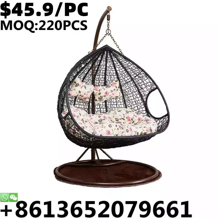 TSF 2021 Top Quality Outdoor Furniture Garden Home Round Rattan Egg Swing Chair