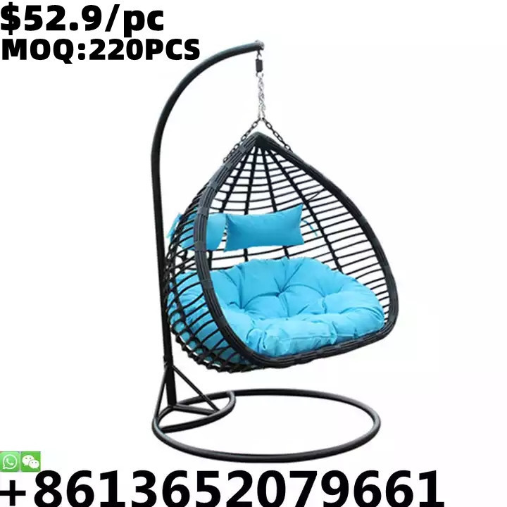 TSF 2021 Top Quality Outdoor Furniture Garden Home Round Rattan Egg Swing Chair