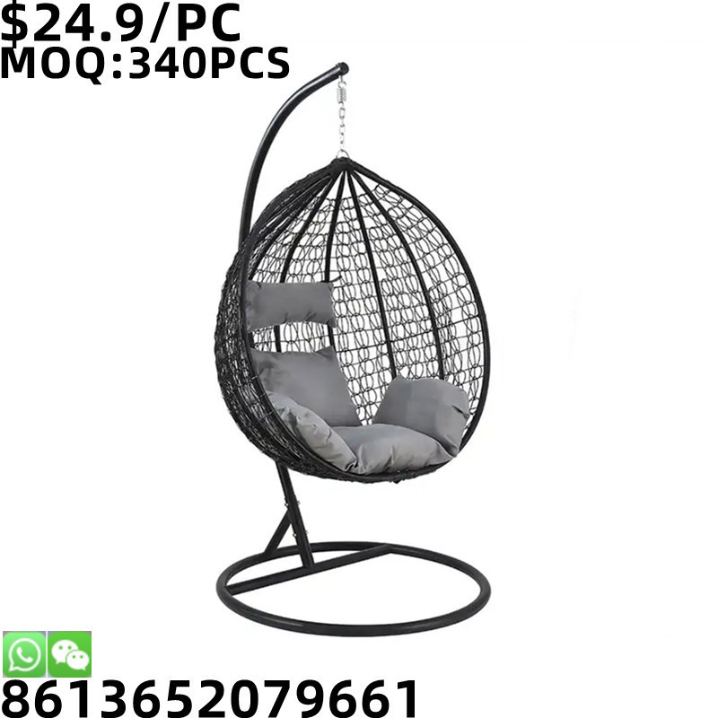 TSF Cheap High Quality Outdoor Patio Wicker Hanging Rattan Egg Furniture Indoor Swing Chair