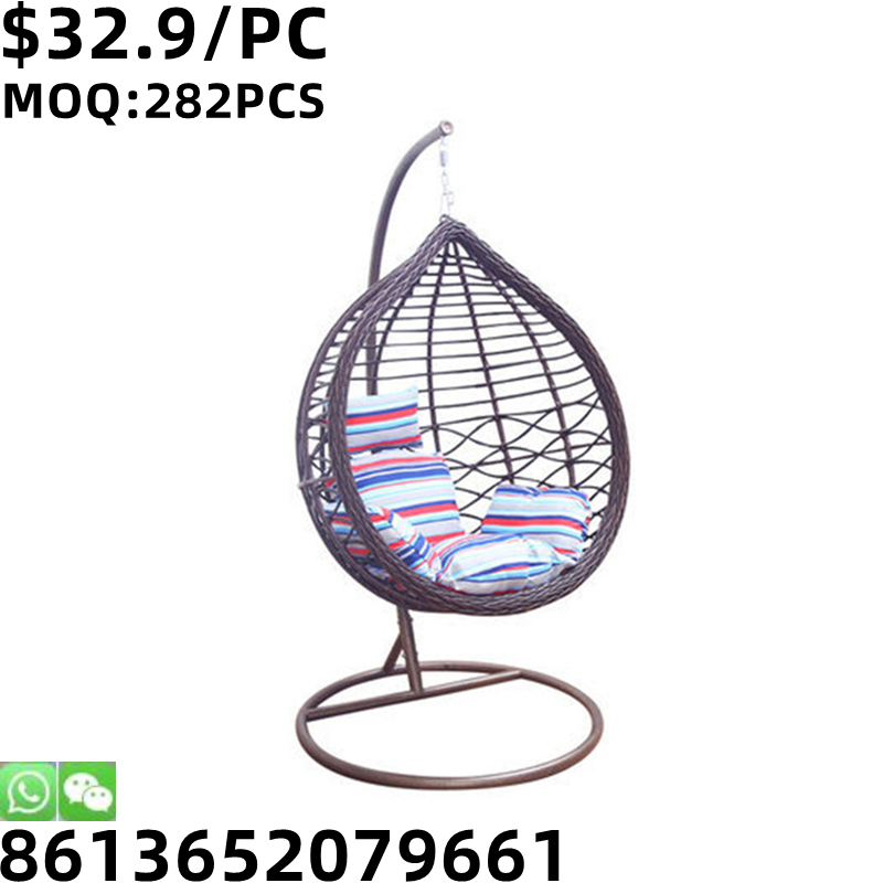 TSF Cheap High Quality Outdoor Patio Wicker Hanging Rattan Egg Furniture Indoor Swing Chair