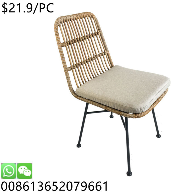 popular wicker rattan furniture patio garden set flower back rattan chair for outdoor