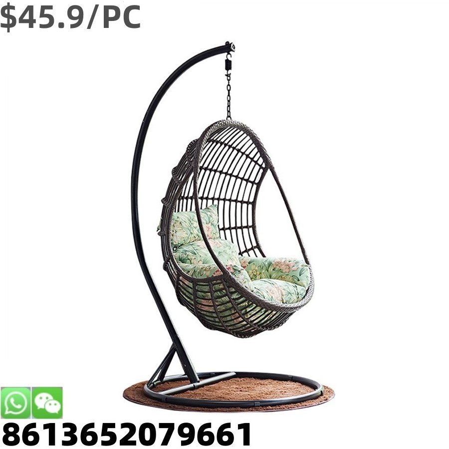 High Quality Basket Wicker Indoor Swing Rattan Furniture Hanging Chair