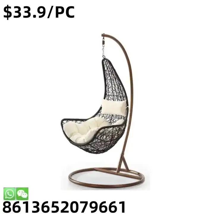 Wholesale Hanging Hammock Stand Furniture with Cushion Egg Swing Chair