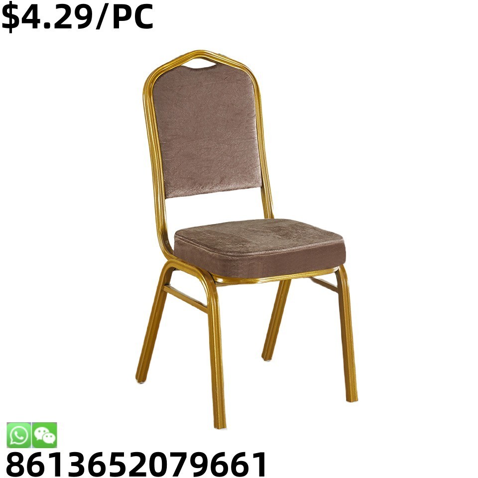 Superior Quality Kitchen Indoor Hall Apartment Stackable Metal Banquet Chair