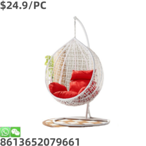 High Quality Basket Wicker Indoor Swing Rattan Furniture Hanging Chair