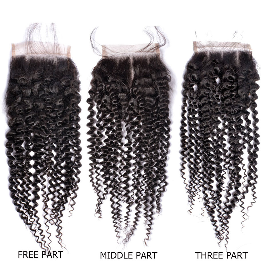 Mongolian Kinky Curly Bundles With Closure 100% Remy Human Hair Bundles With Closure Sunlight mongolian kinky curly hair