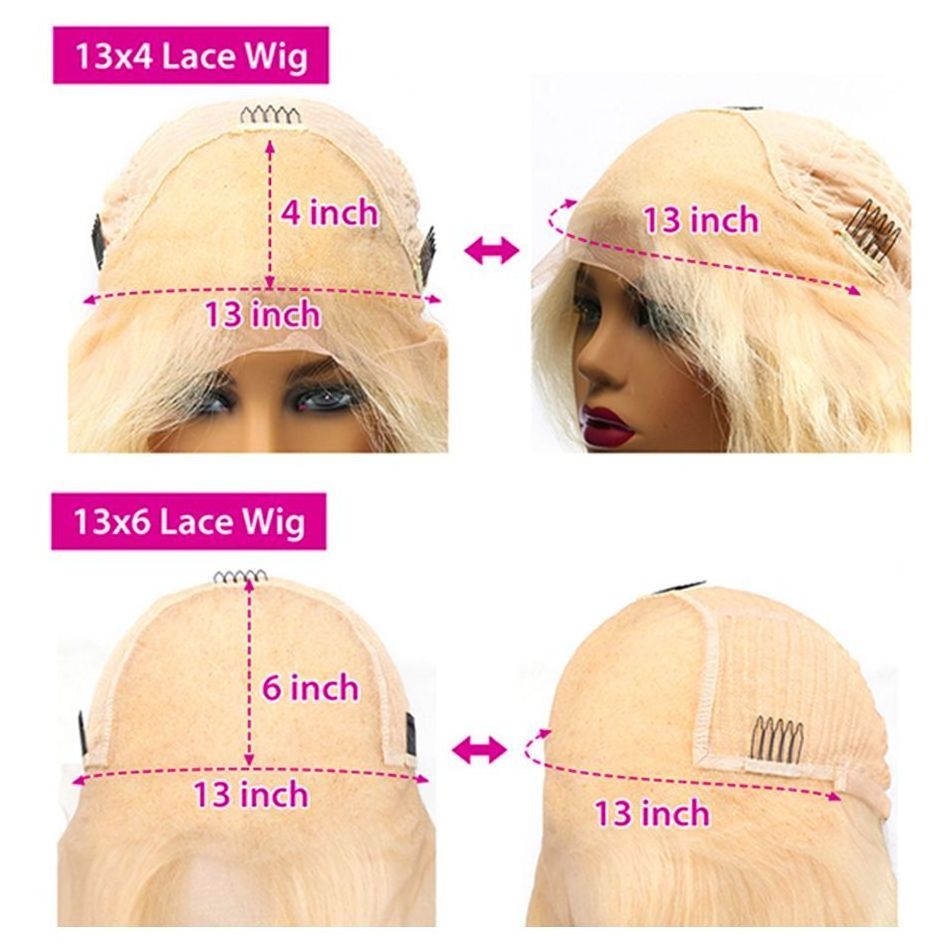 Wholesale Full Lace Frontal Wigs 30 Inch Long Straight Body 613 Blonde Brazilian Human Hair Wig HD Transparent Lace Front Wigs