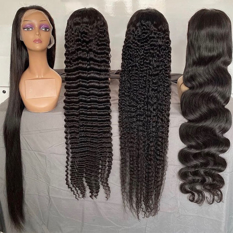 Free sample Afro Kinky Curly Wig 13x4 Pre Plucked Lace Wigs 150% Density Peruvian Remy Lace Front Human Hair Wigs For Women