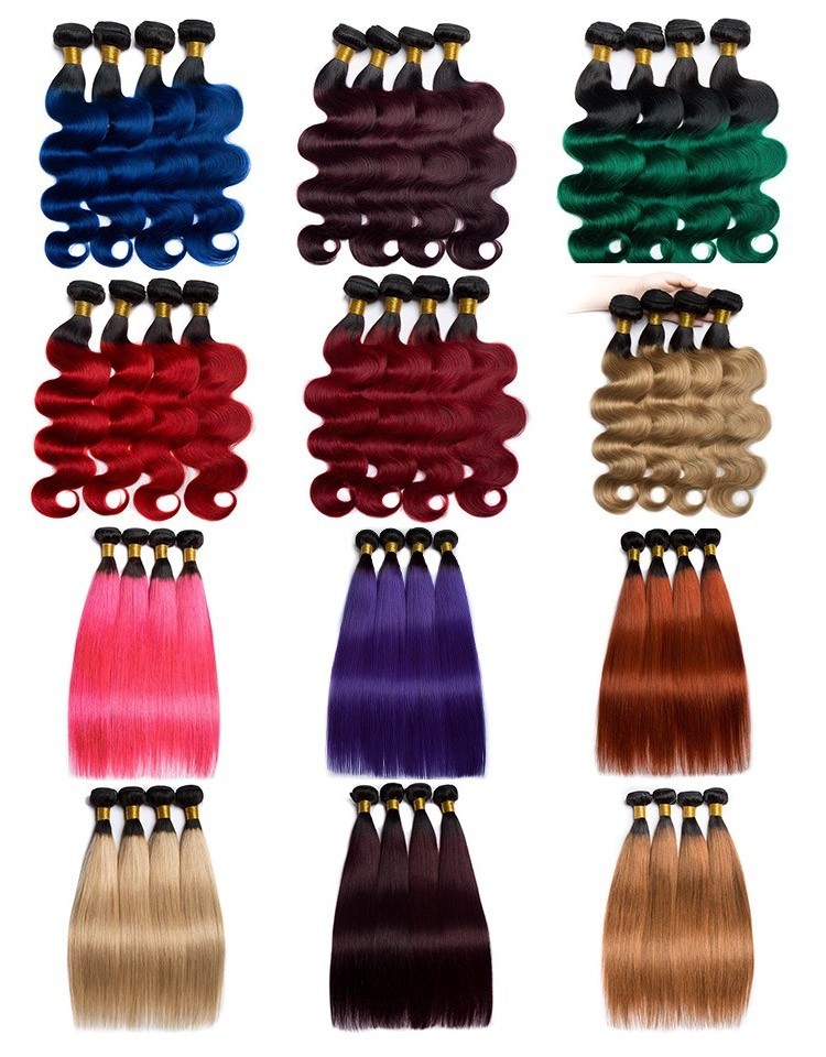 2023 new fashion color Sunlight wholesale price human hair blond ombre weave bundles with closure human hair with closure