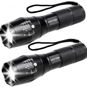 1000 Lumen 18650 Rechargeable torcia Aluminum Top Camping Tactical zoomable Led Flashlight