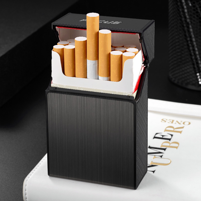 New product usb lighter with cigarette case, heating coil lighter, 20 Coarse Cigarettes