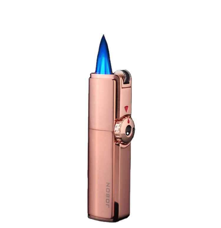 New Gas Lighter Three Jets Metal With Cigar Punch Creative Refill Windproof Gas Lighter Wholesale