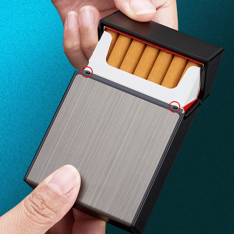 New product usb lighter with cigarette case, heating coil lighter, 20 Coarse Cigarettes