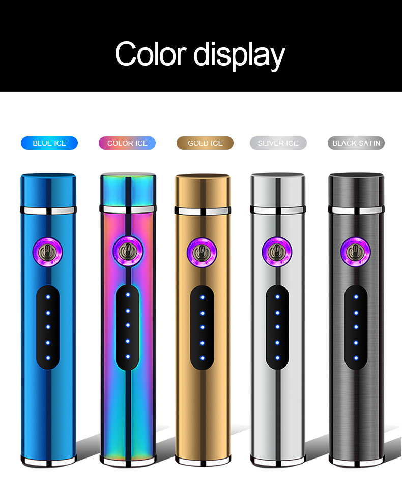 Double Arc Mini Windproof Electric Lighter Electric Rechargeable Arc Lighter For Pipes Cigars