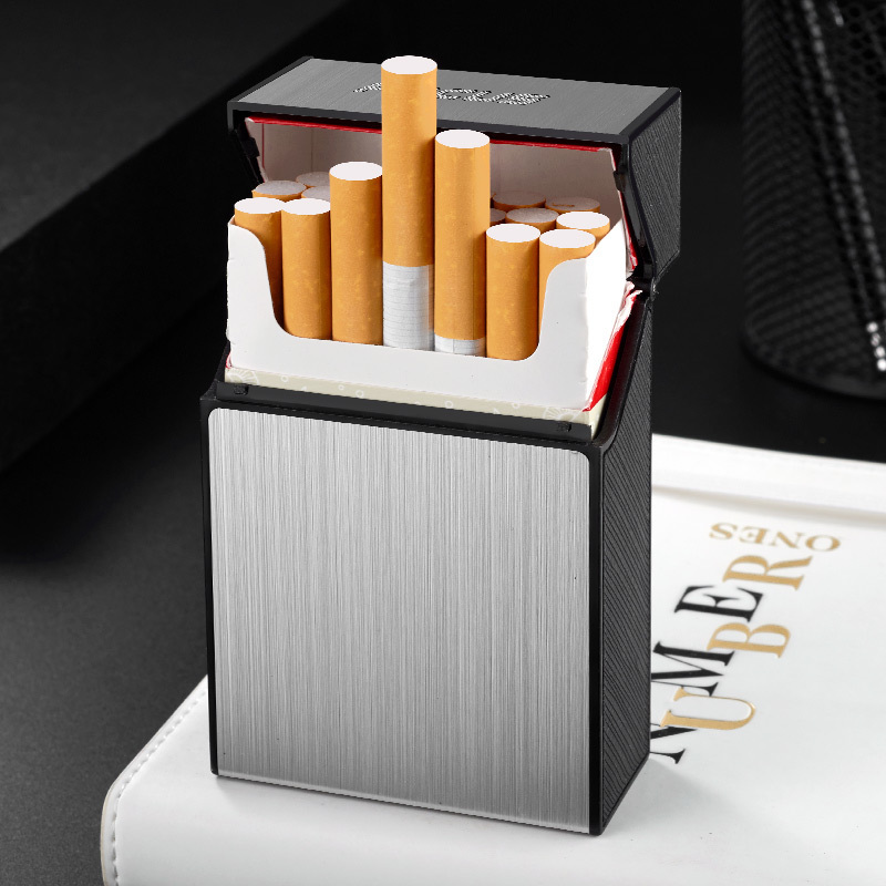 New product usb lighter with cigarette case, heating coil lighter, 20 Coarse Cigarettes