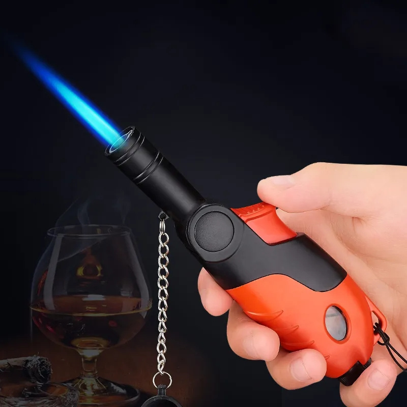 Portable Adjust Cigar Blue Flame Lighter Gun Gas Welding Kitchen Butane Torch Lighter