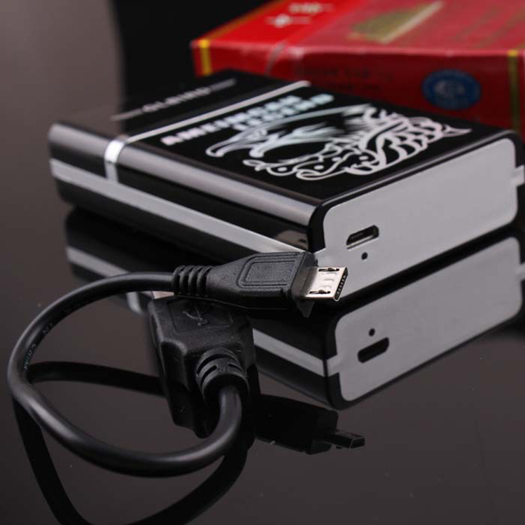 OEM high quality rechargeable heat coil lighter with custom logo, custom cigarette case with usb lighter