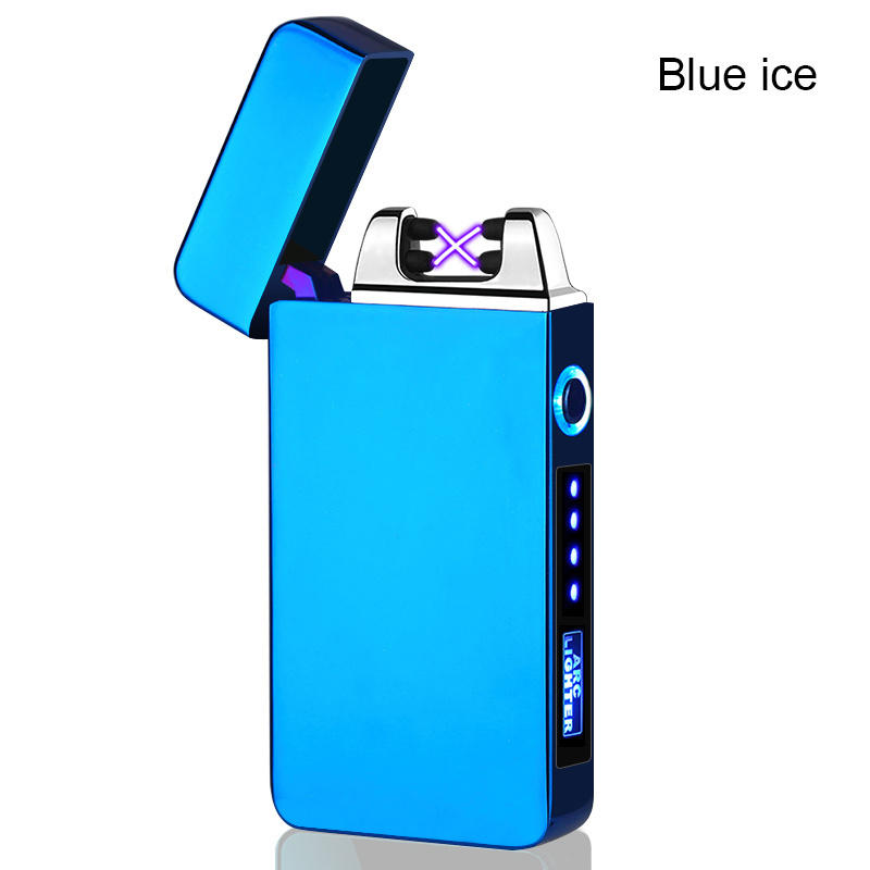 NEW Fashion USB Rechargeable Electronic Cigarette Lighter, Double Arc Plasma Lighter with Battery Indicator