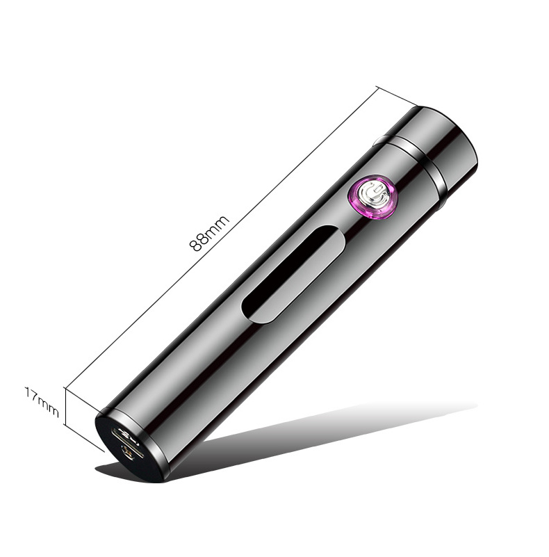 Double Arc Mini Windproof Electric Lighter Electric Rechargeable Arc Lighter For Pipes Cigars