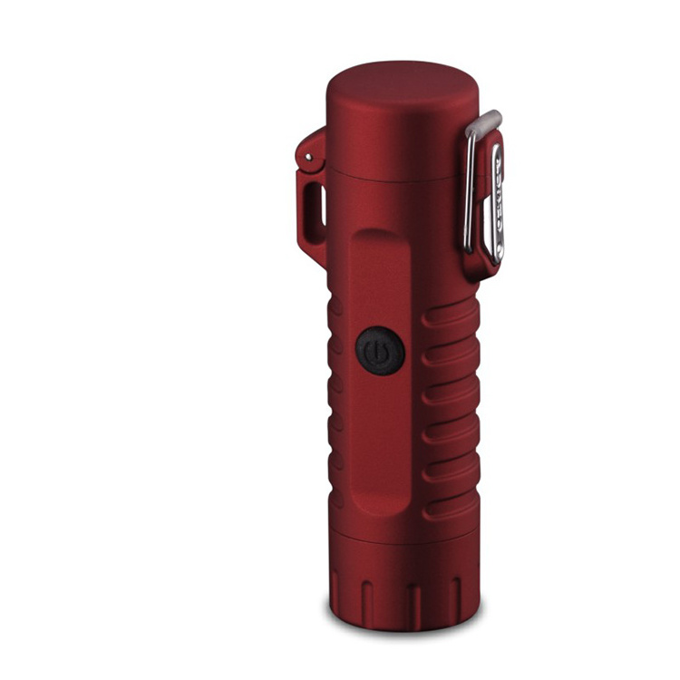 Waterproof Electric Lighter for Outdoor,  New Style USB Rechargeable Lighters with Flashlight