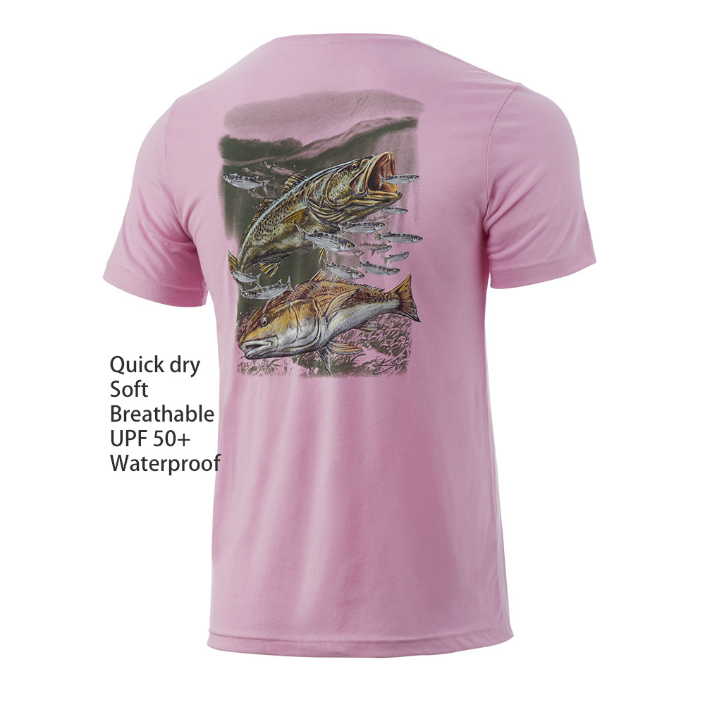 Custom oem mens polyester spandex button down quality sublimation upf 50 quick dry blank plain short sleeve fishing t shirt