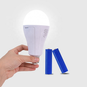 Common normal usage emergency usage led bulb switch or hand touch control 12w emergency light bulb rechargeable bulb led