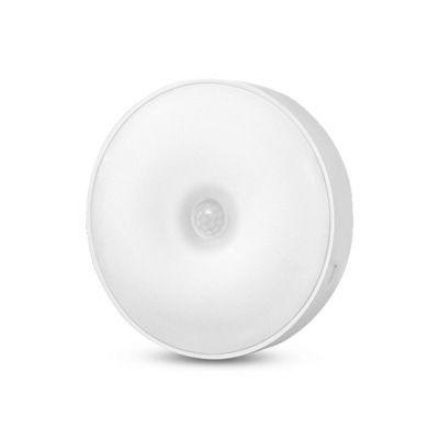 Upgraded PIR Motion Sensor Battery-Powered Stick-on Magnet LED Night Light for Stairs Hallway Bathroom