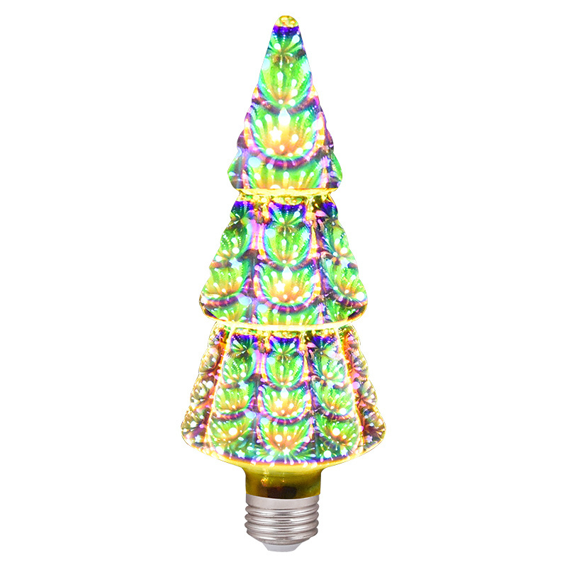 A10 3D Firework LED Light Bulb Holiday Party Wedding Decorative Filament Bulb