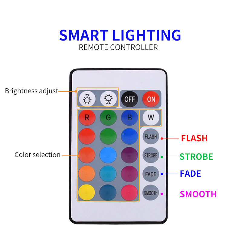 Smart RGB LED Light Bulb Color Changing Light Blub Mood Flood Bulb with Remote Control