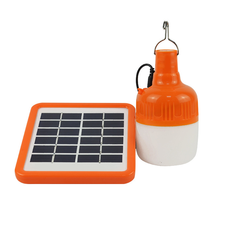 Wholesale Outdoor Light Portable Bulb Solar Energy Lamp Lighting LED Bulb With Plug- in Solar Power Panel