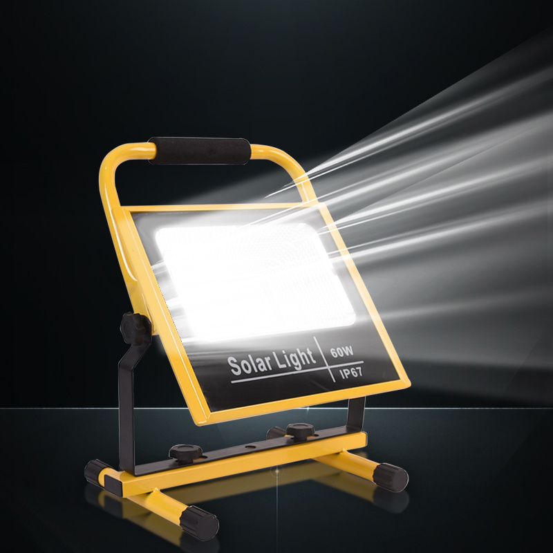 Portable 25W 40W 60w 100W 200W Rechargeable Flashlight Worklight LED Flood Light